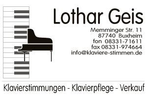 Klavierstimmer Lothar Geis